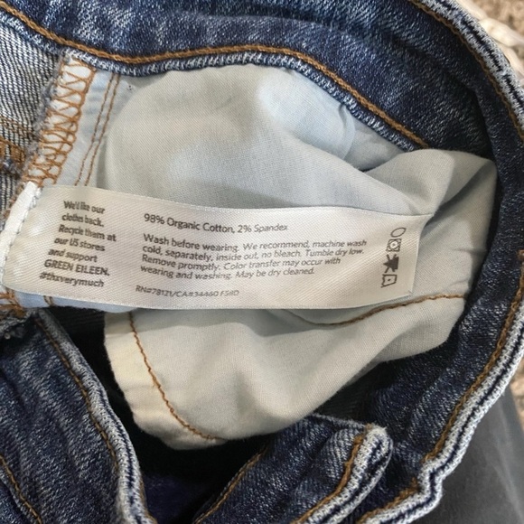 Eileen Fisher Jeans Womens 6 Mid-Rise Straight Leg Medium Wash Organic Cotton - Picture 7 of 9